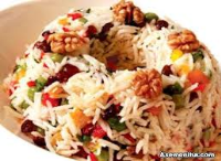 مواد لازم و طرز تهیه سالاد برنج فرانسوی